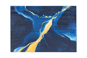 Acrylgemälde 'Universum' von Ulrike Strastil von Strassenheim, 70 x 100 cm
