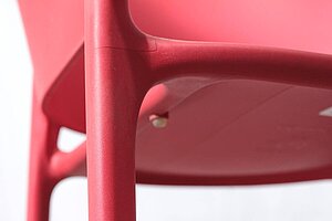 Besucherstuhl / Sessel / VONDOM 'Africa' / rot / stapelbar / In-/Outdoor