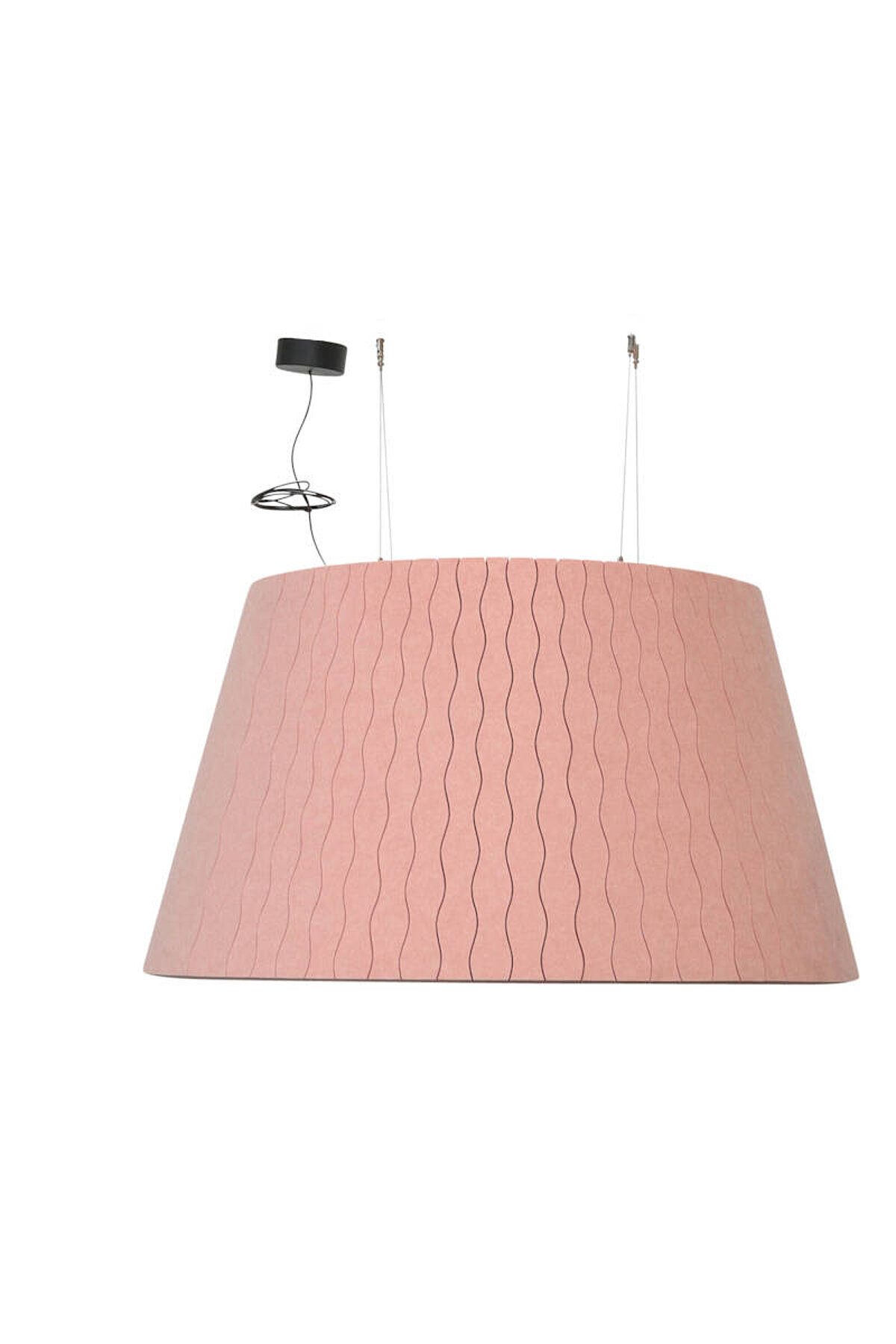 Neuwertig / Akustische LED-Hängeleuchte / PROLICHT/Molto Luce / pink / 120 cm