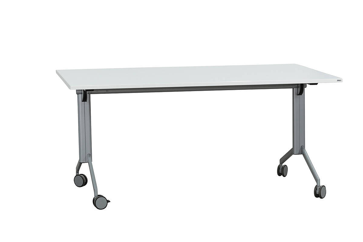 Mobiler Klapptisch / Schulungstisch / Kinnarps 'Foldex' / 160 x 80 cm / weiß