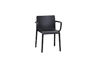 Stapelstuhl / Besucherstuhl / Pedrali 'Volt' / schwarz / OUTDOOR