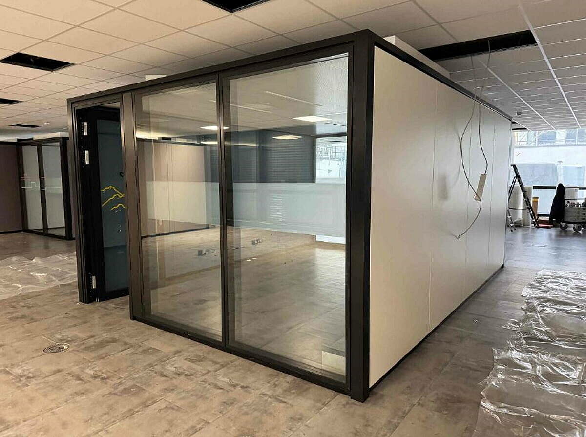 Raum-in-Raum System / Lindner 'Cube Duo' / 2,71 x 4,05 x 4,0 m