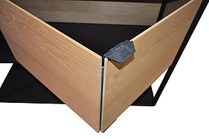 Sideboard / HAY 'New Order' / Sliding Door eiche Furnier / 2 Ordnerhöhen / 100 cm / halboffen