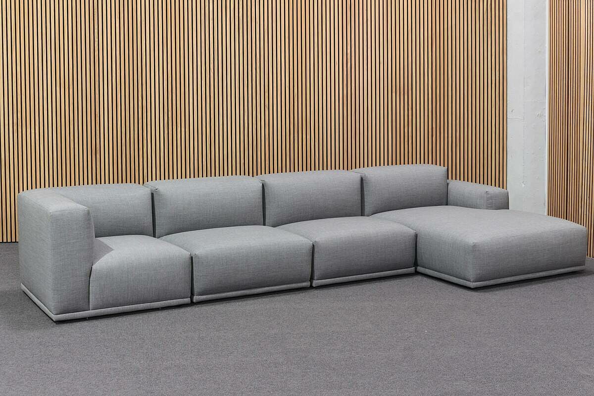 Neuwertig / MUUTO 'Connect' / Stoff Remix / Farbe 143 grau - Variante 7 - Modul E, D, D + K