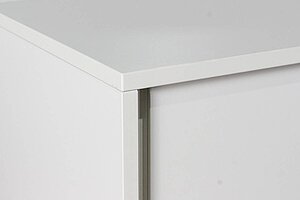Sideboard / Steelcase / weiß / Schiebetüren / 2 Ordnerhöhen / 100 cm