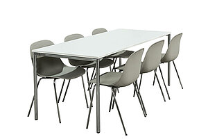 Klapptisch / Brunner '4more' / weiß / 190 x 80 cm / NP 1120 EUR