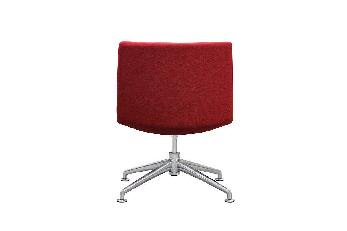 'Fina Lounge' Sessel in rot - Design: Wolfgang C.R. Mezger / NP 808 EUR