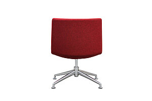 'Fina Lounge' Sessel in rot - Design: Wolfgang C.R. Mezger / NP 808 EUR