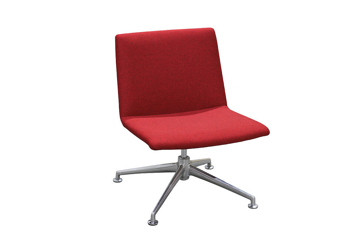 'Fina Lounge' Sessel in rot - Design: Wolfgang C.R. Mezger / NP 808 EUR