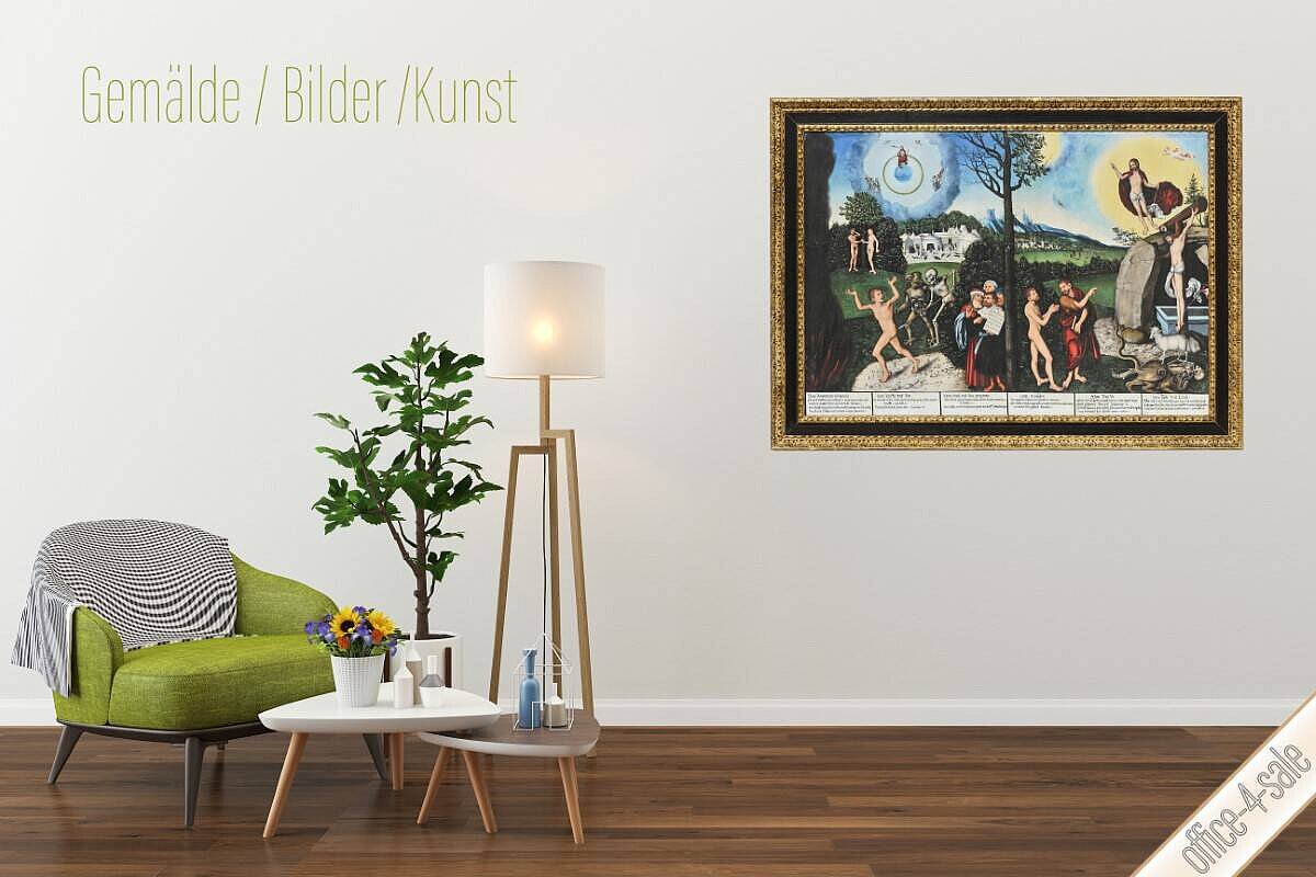 Gemäldekopie / auf Holz / 'Law and Grace'