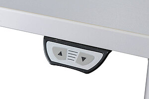 Steh-Sitz-Schreibtisch / Kinnarps 'Polaris Serie P' / weiß / 160 x 80 cm