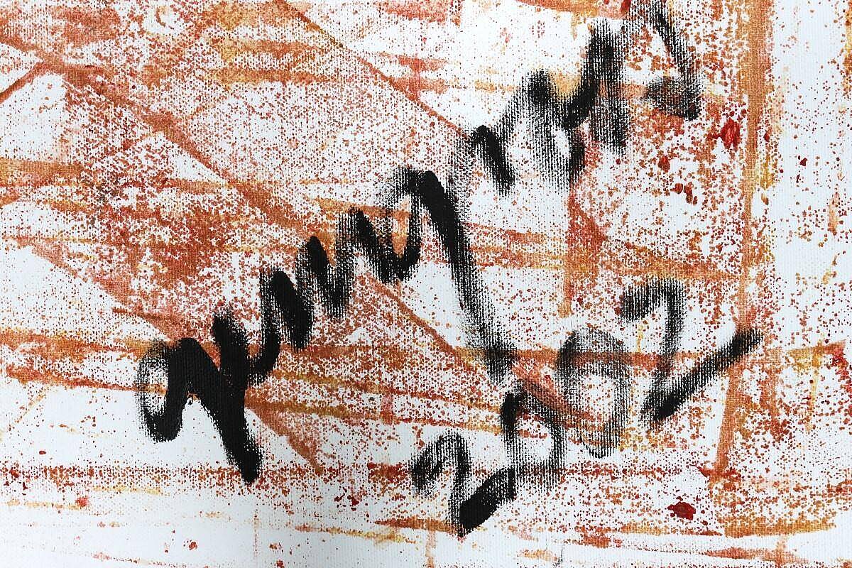 Gemälde 'Lifelines', 100 x 100 cm