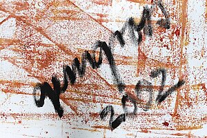 Gemälde 'Lifelines', 100 x 100 cm