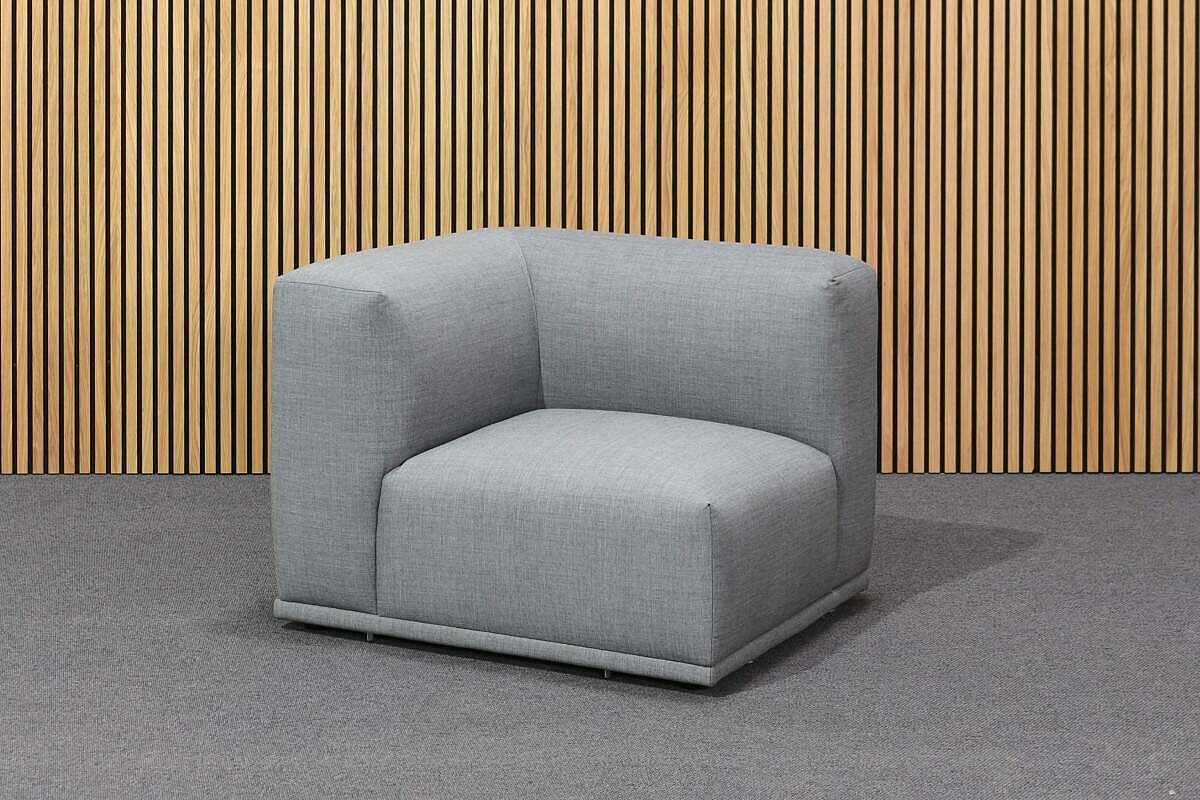 Neuwertig / MUUTO 'Connect' / Stoff Remix / Farbe 143 grau - Variante 6 - Modul E, D + E