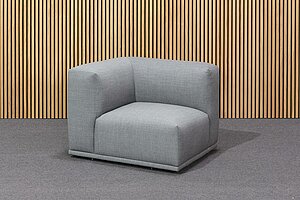 Neuwertig / MUUTO 'Connect' / Stoff Remix / Farbe 143 grau - Variante 6 - Modul E, D + E