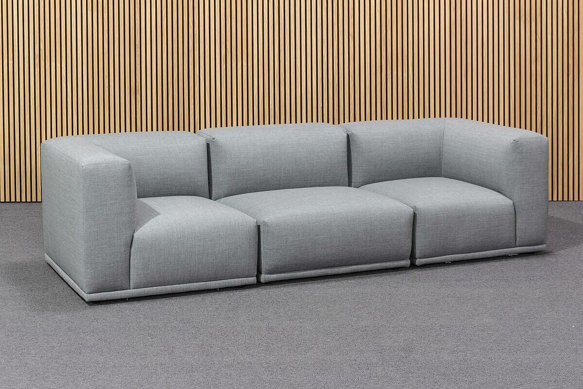 Neuwertig / MUUTO 'Connect' / Stoff Remix / Farbe 143 grau - Variante 6 - Modul E, D + E