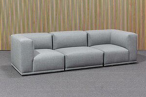 Neuwertig / MUUTO 'Connect' / Stoff Remix / Farbe 143 grau - Variante 6 - Modul E, D + E