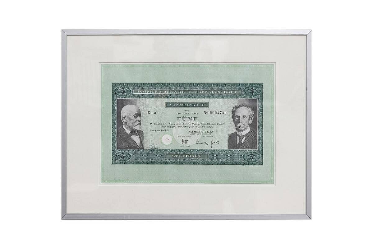3er Set / Originalaktien / Daimler-Benz / Mercedes