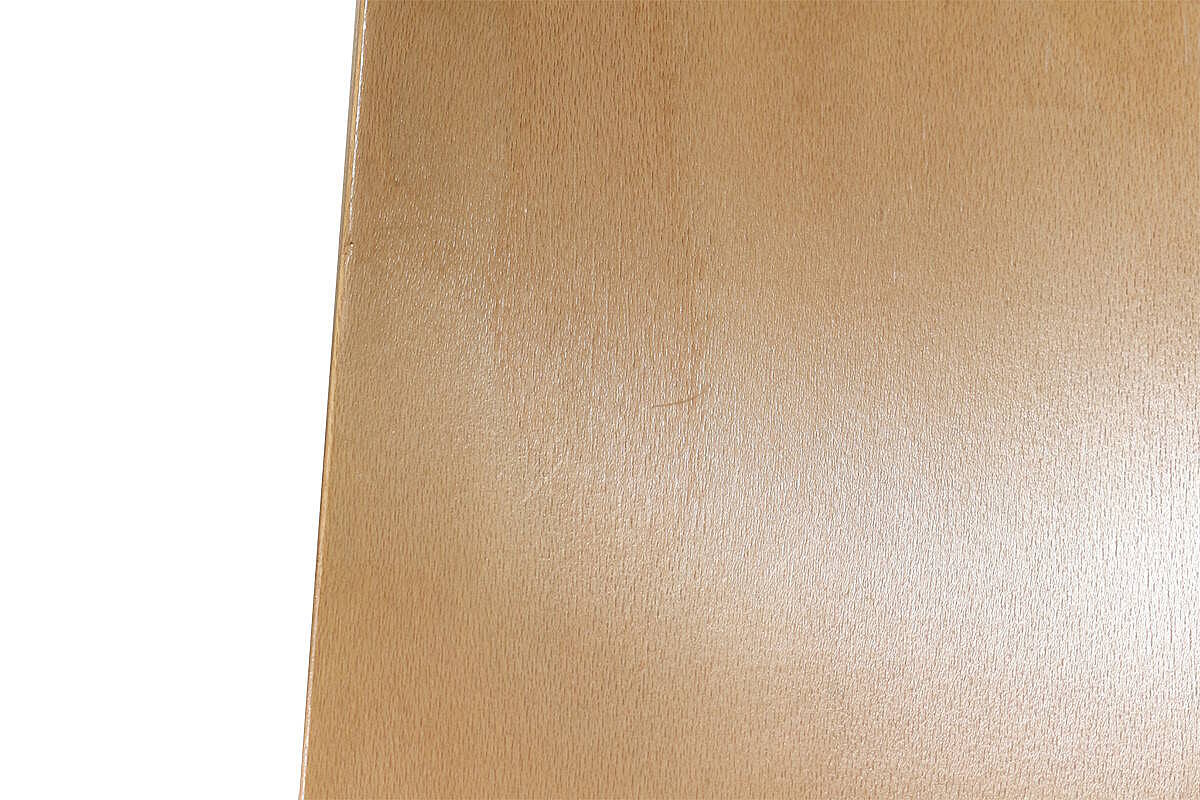 Stapelstuhl / Besucherstuhl / Paged 'LINK' / Sitzschale buche / Sitzkissen magenta