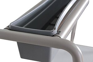 Besprechungsset / ocee & four Design 'FourReal' / Besprechungstisch 180 x 80 cm grau / 8 x Hocker eiche / NP 9818 EUR