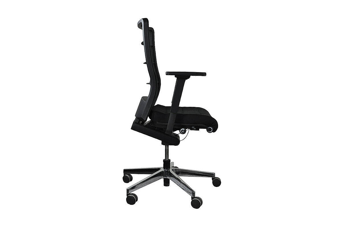 Bürodrehstuhl / Interstuhl 'AirPad' / Netzrücken / schwarz