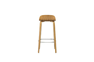 Barhocker / MUUTO 'Visu Bar Stool' / eiche