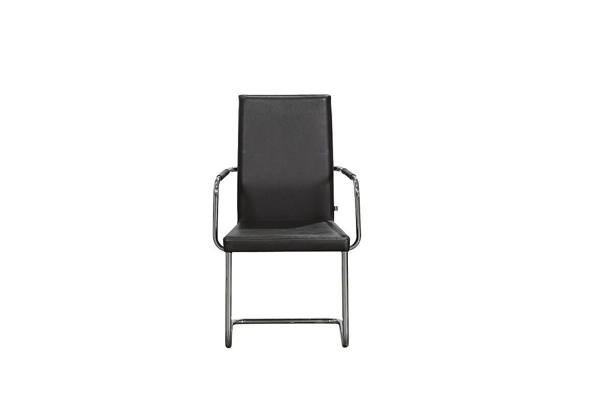 Freischwinger / KFF 'Aura' / Leder in braun