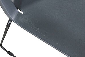 Besucherstuhl / Haworth 'Very' / Kunststoffschale / anthrazit / Kufengestell schwarz