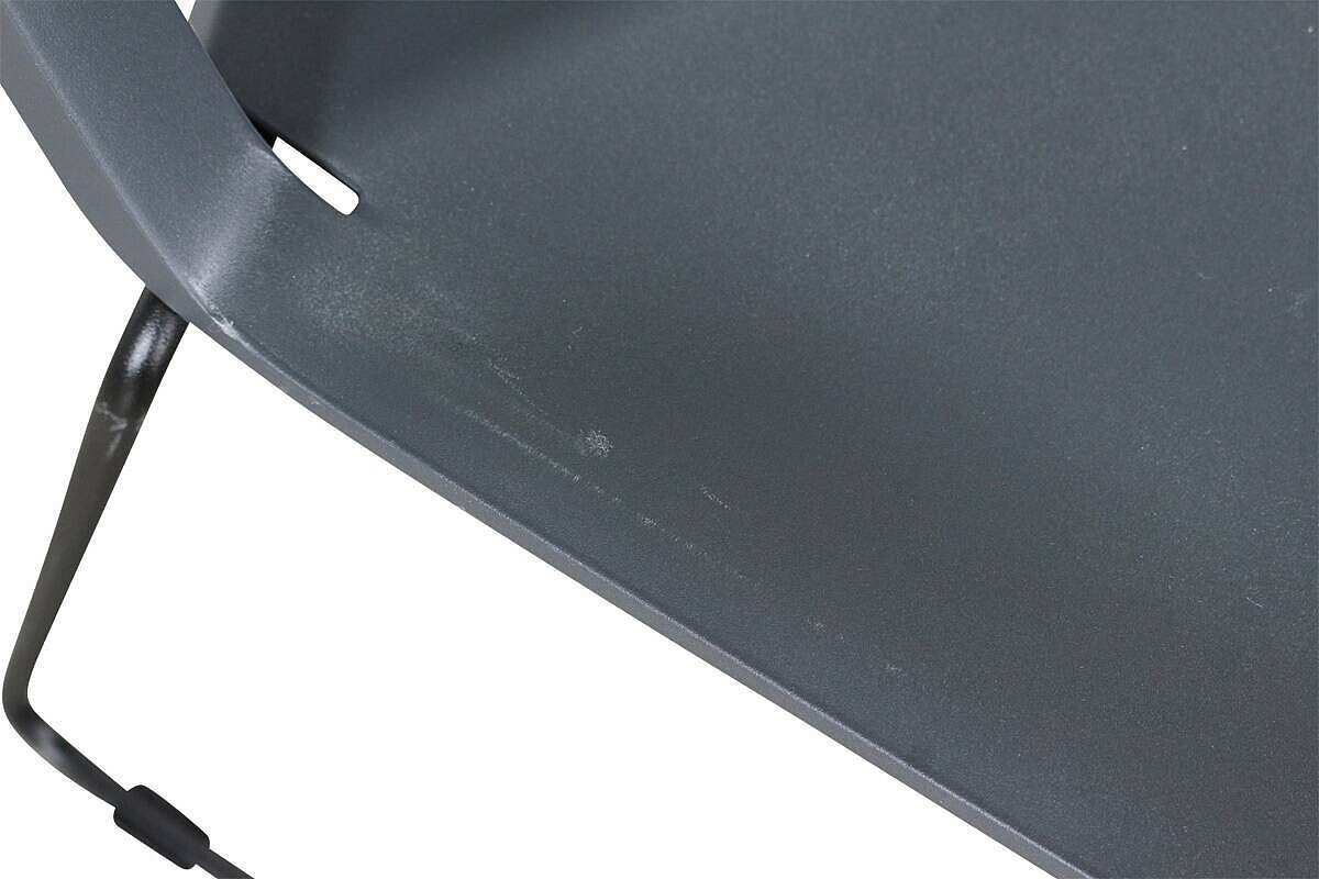 Besucherstuhl / Haworth 'Very' / Kunststoffschale / anthrazit / Kufengestell schwarz