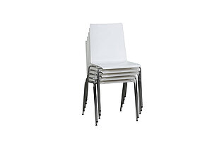 Neuwertig / Besprechungsstuhl / Stapelstuhl / Brunner 'fox' / weiß