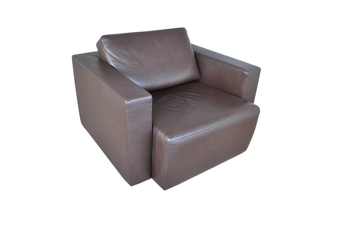 Loungesessel / Walter Knoll 'Nelson' / Leder braun