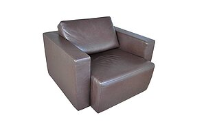 Loungesessel / Walter Knoll 'Nelson' / Leder braun