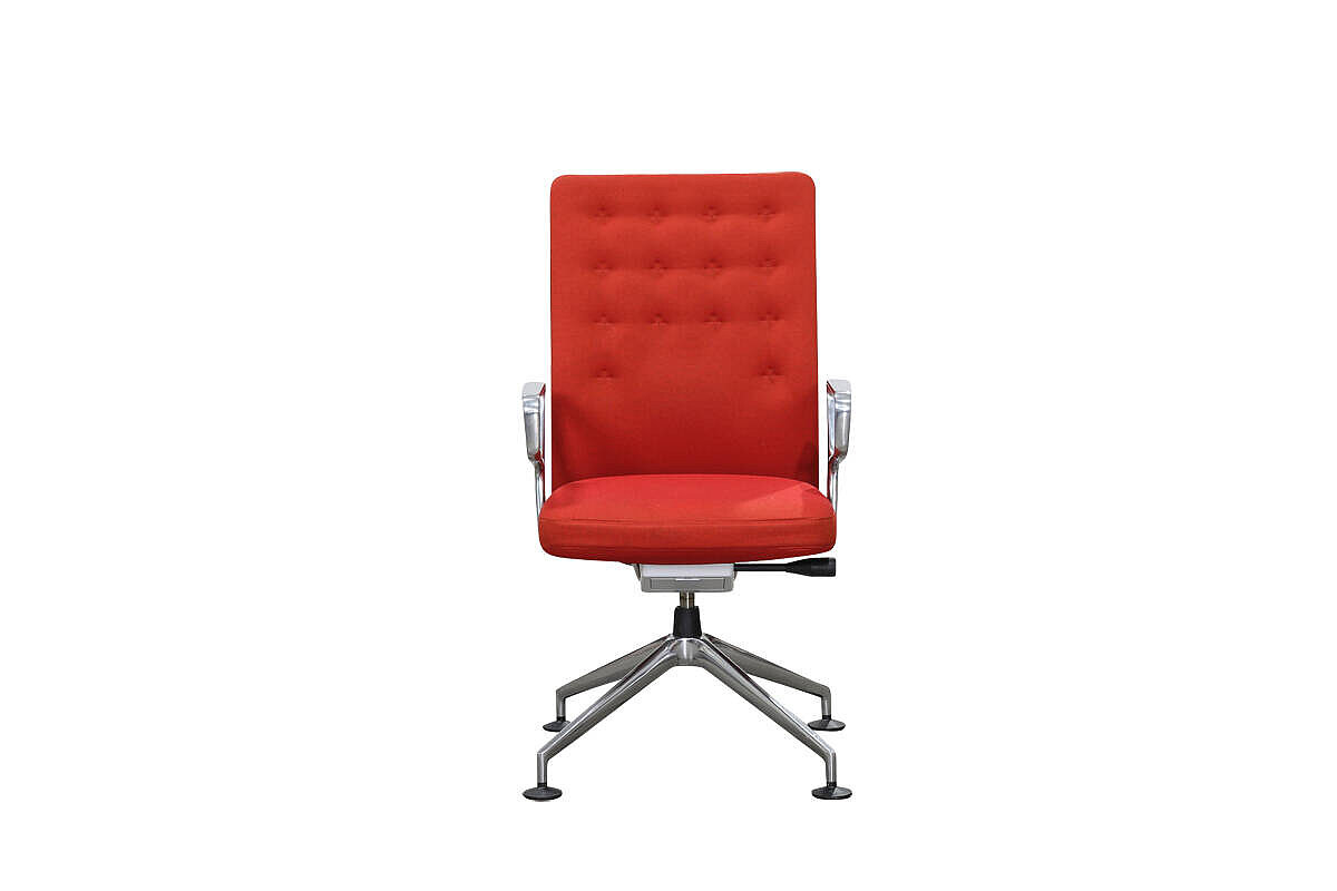 Konferenzstuhl / vitra 'ID Trim' / orangerot