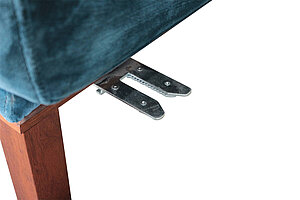 2-tlg. Modulsofa / bolia 'Cosy' / Samtstoff petrol