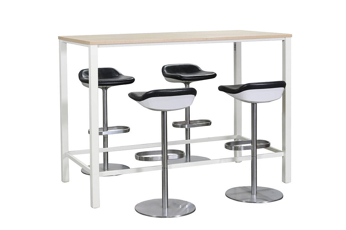 Hochtisch / Bench / Kinnarps 'Works' / graueiche / 160 x 80cm
