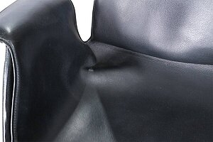 Konferenzsessel / Walter Knoll 'FK Chair' / Leder schwarz