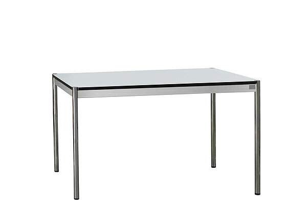 125 x 75 cm Schreibtisch / Besprechungstisch in perlgrau Z3 von USM Haller