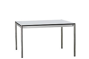 125 x 75 cm Schreibtisch / Besprechungstisch in perlgrau Z3 von USM Haller