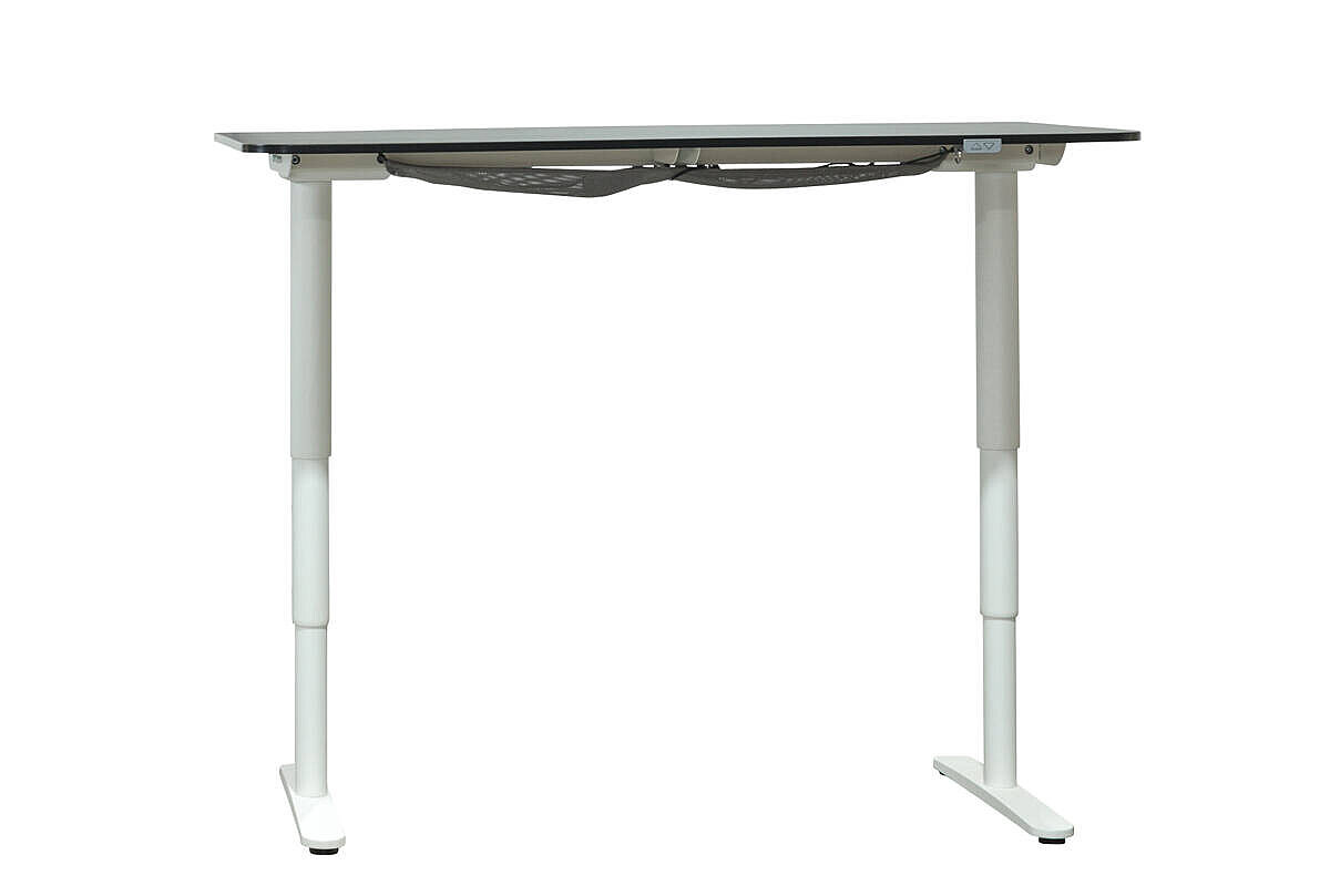 Steh-Sitz-Schreibtisch / IKEA 'BEKANT' / esche schwarz / 160 x 80 cm