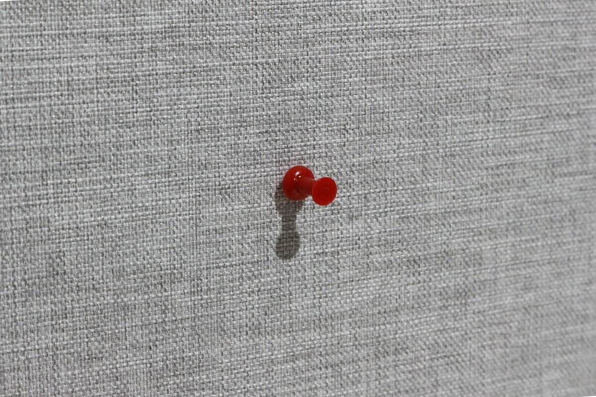 Trennwand / Paneel / Stoff grau / 140 cm