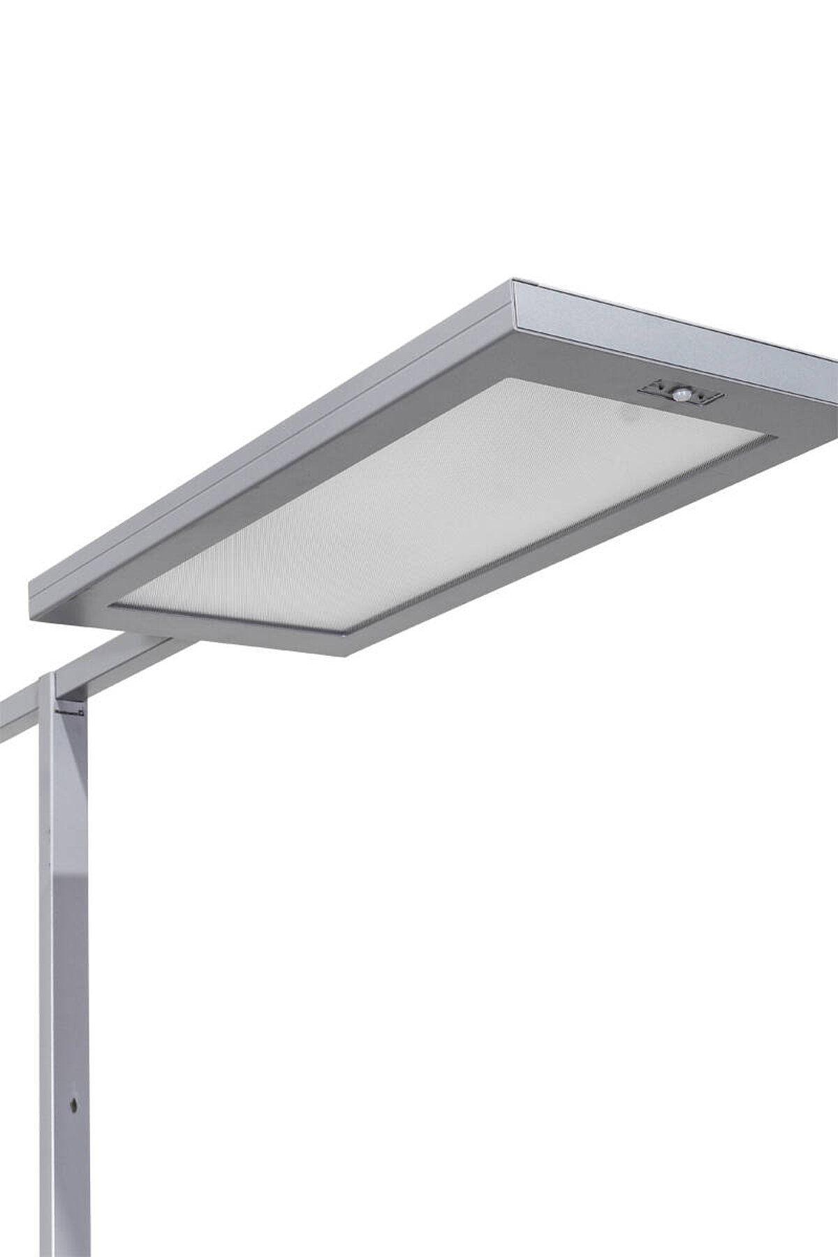 LED-Stehleuchte / Waldmann 'LAVIGO TWIN-T' / silber / PULSE TALK