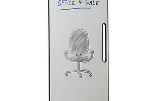 Tragbares Whiteboard / Schreibtafel / LINTEX 'NOTE' / 80,5 x 180,5 cm