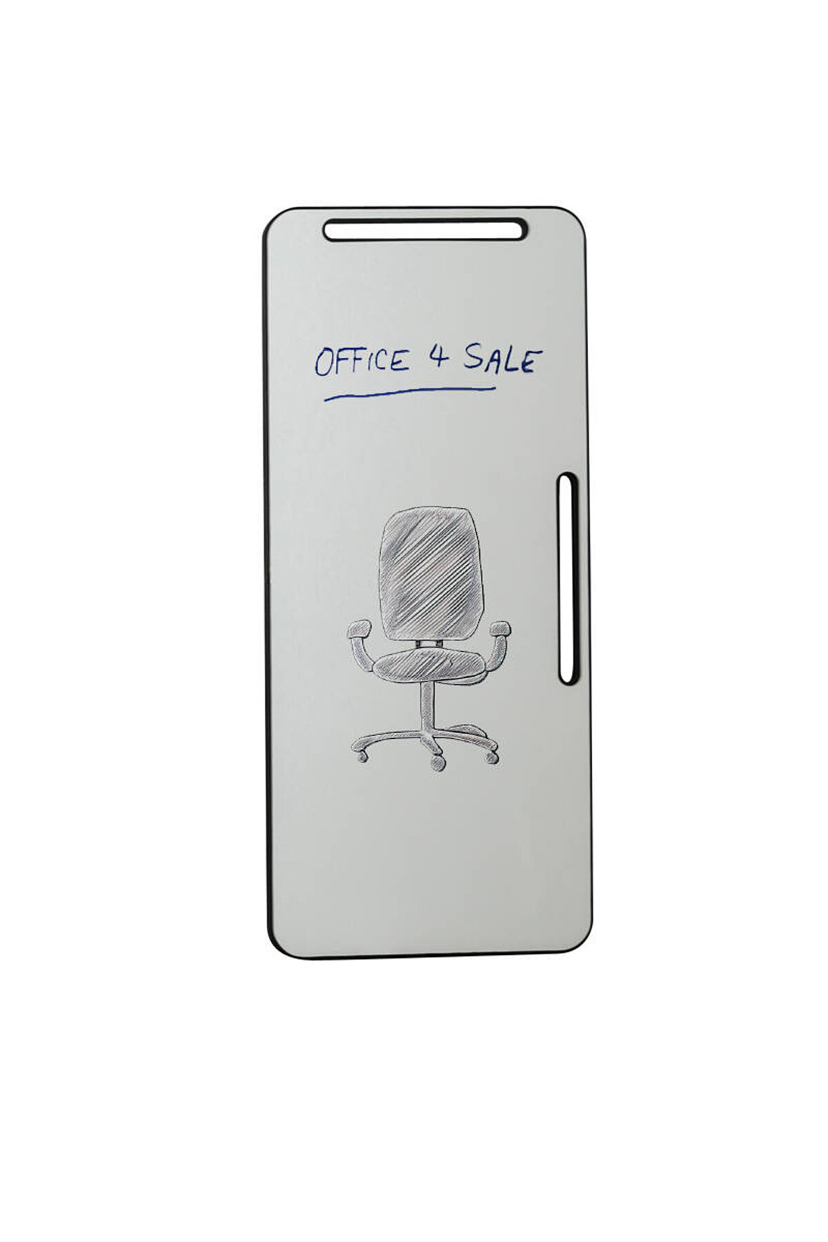 Tragbares Whiteboard / Schreibtafel / LINTEX 'NOTE' / 80,5 x 180,5 cm