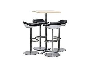 Stehtisch / Hochtisch / Kusch + Co / creme / 60 x 60 cm