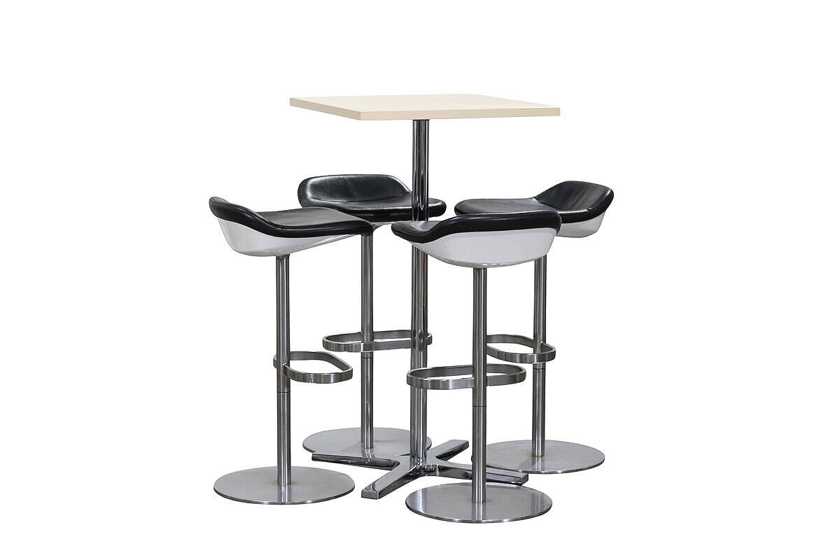Stehtisch / Hochtisch / Kusch + Co / creme / 60 x 60 cm