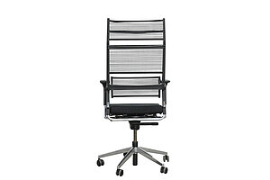 Bürodrehstuhl / Dauphin 'Lordo' / schwarz / Hartbodenrollen / NP 1195 EUR