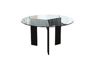 'YPSILON' Glastisch Durchmesser 125 cm von Rosenthal