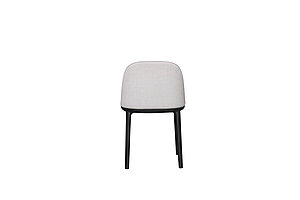 Besucherstuhl / vitra 'Softshell Side Chair' / hellgrau