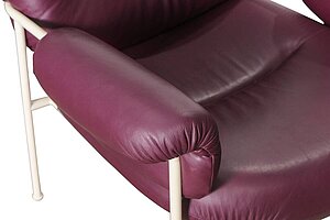 Loungesessel / FOGIA 'Bollo' / aubergine/weiß / NP 3340 EUR