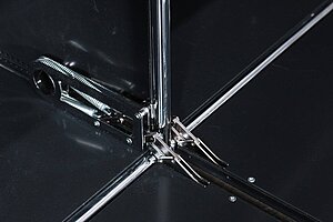 Sideboard / USM Haller / graphitschwarz / 3 Ordnerhöhen